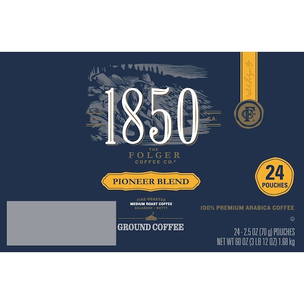 Folgers 1850 2.5 oz. Pioneer Blend, PK24